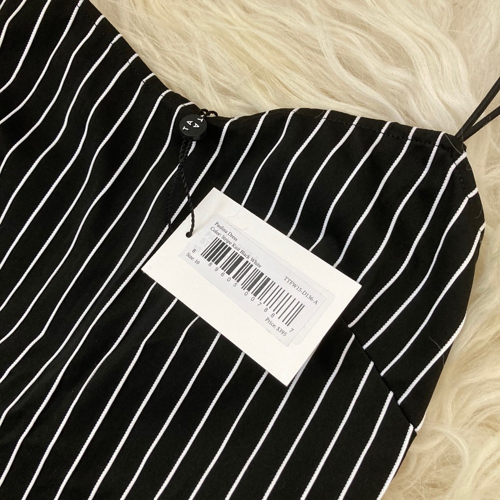 TANYA TAYLOR Striped Midi Dress - Picture 6 of 9